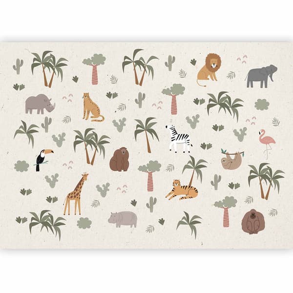Fototapet - Jungle om natten