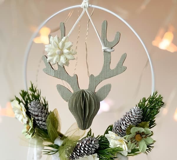 Julrenpappershängedekoration 15 cm