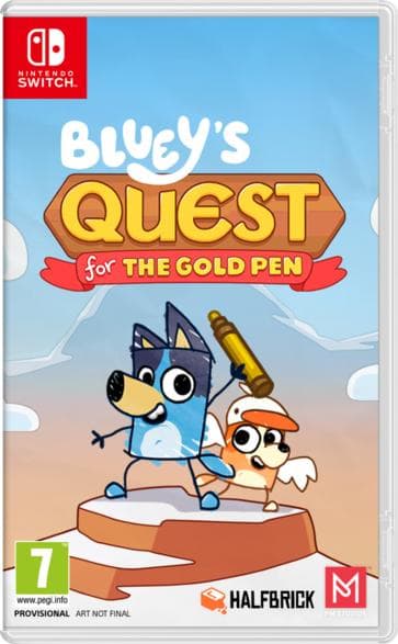 Nintendo Switch-spel PRIS Blueys uppdrag för guldpennan