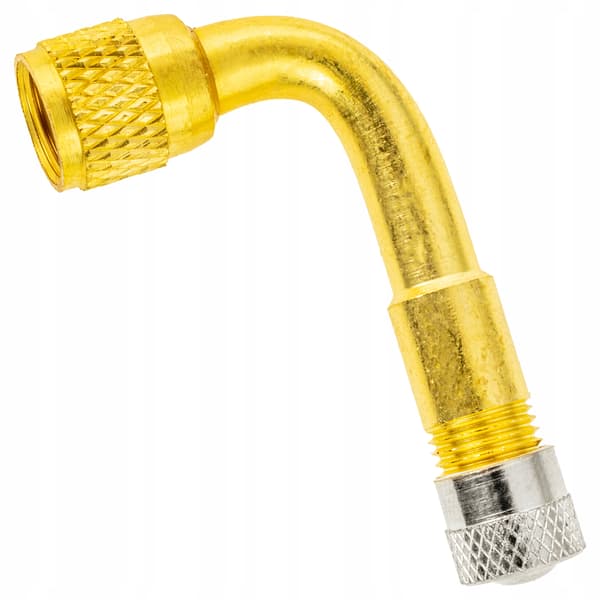 Vinkeladapter för pumpning av däck 90° ventil metall 36 mm