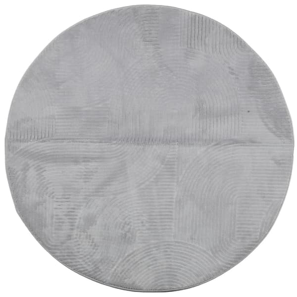 vidaXL IZA Matto, Matala, Harmaa, Ø 120 cm