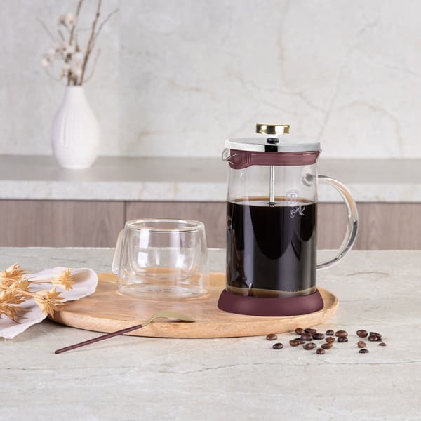 PISTON KAFFE- OG TEBRÆTTE 600 ml BERLINGER HAUS BH-8584 LEONARDO