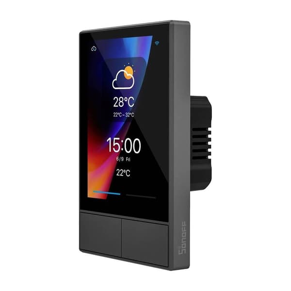 SONOFF NSPanel-US Smart WiFi-kontrolpanel (sort, 120 mm)