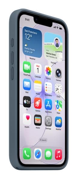 APPLE Silikone-etui med MagSafe til iPhone 17e Marineblå