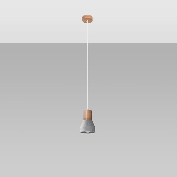 QUBIC 1 E27 RIIPPUVALAISIN HARMAA BETONI SOLLUX SL.0964