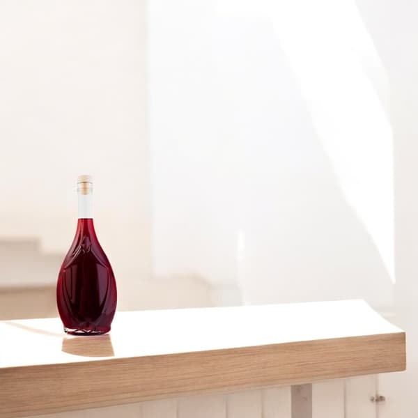 GRACJA-pullo 500 ml + korkki likööreille, ICONA IRYS -viini simalle