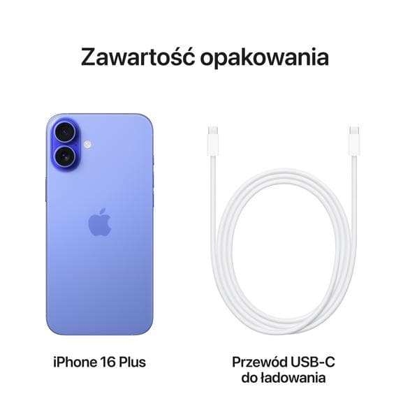 Smartphone APPLE iPhone 16 Plus 128 GB Ultramaryna MXVX3HX/A