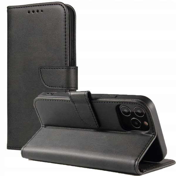 Magnet Case elegant cover med klap og stativfunktion til Poco M4 Pro 5G sort