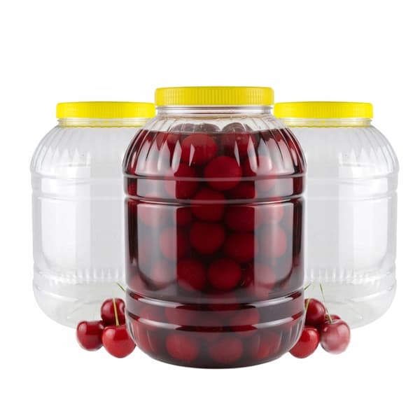 5x Beholderglas 8l plastik MULTIFUNKTIONEL Plastglas Til Mad