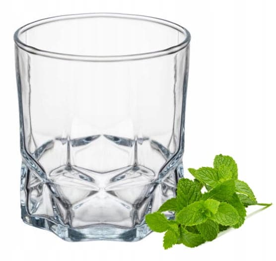 Lavt glas til whisky og drinks 320ml 9x8cm transparent