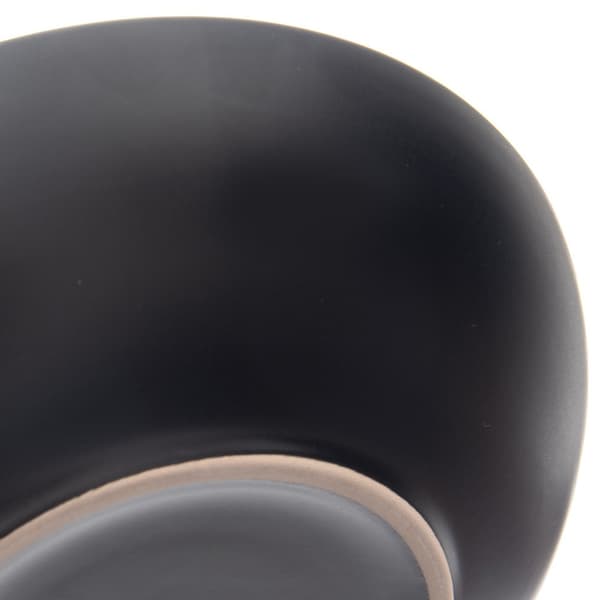 Spisetallerken dyb keramisk sort 20,5 cm, 800 ml