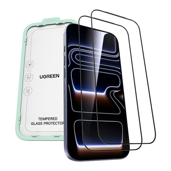 Ugreen SP1146 Hærdet Glas til iPhone 17 Pro (2 stk.)