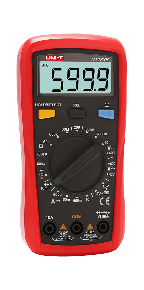 Multimeter Uni-T UT133B batteritest