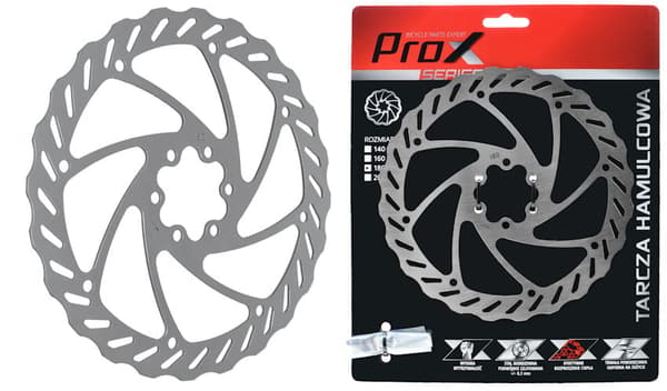 PROX BREMSESKIVE DR-04 203MM + 6 T25 bolte