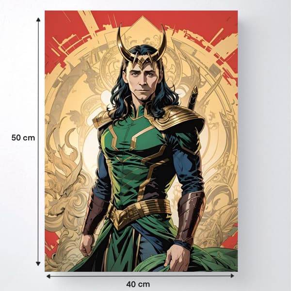 TALMALERI MED RAMME Marvel Loki-malerier 40x50 cm