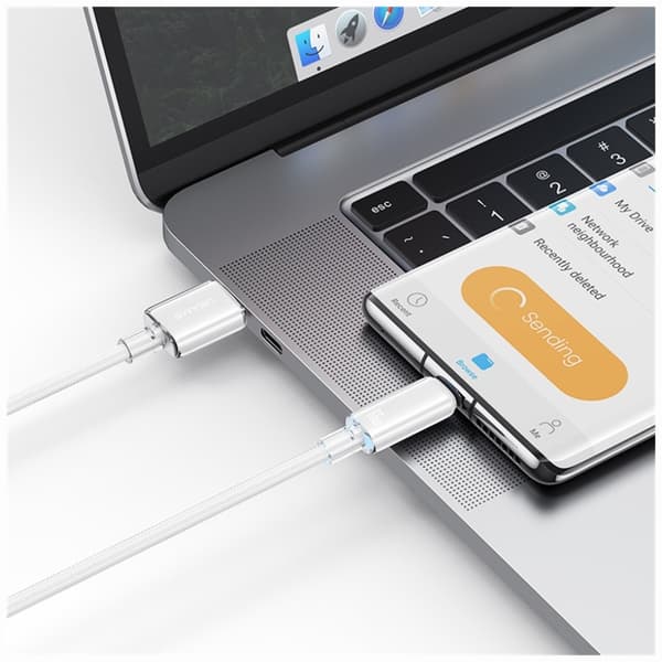 USAMS Cloud Series US-SJ658 6A USB-A til USB-C kabel 1,2m sort