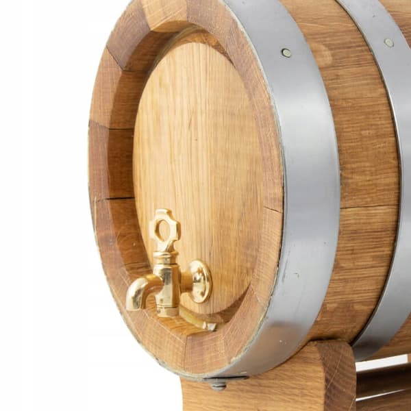 5L egetræsfad til alkohol whisky gave