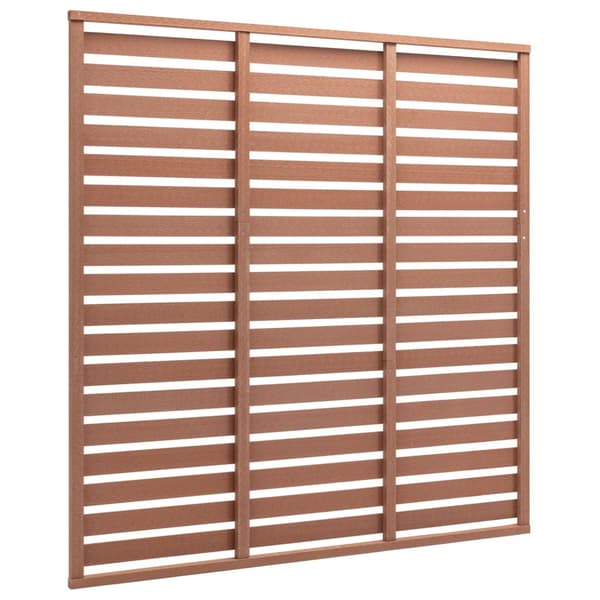 vidaXL WPC-staketpanel 180x180 cm brun