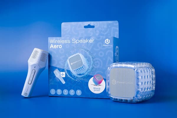 KARAOKE PowerLocus Aero Bluetooth-kaiutin langattomalla mikrofonilla lapsille