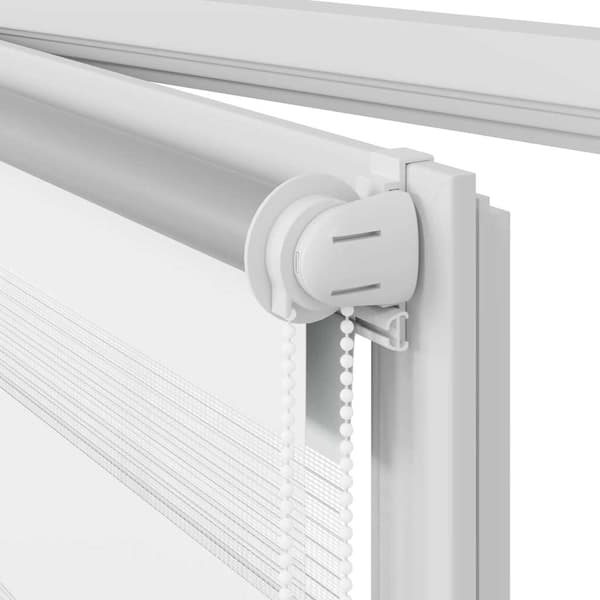 Randig rullgardin (80 x 150 cm) vit