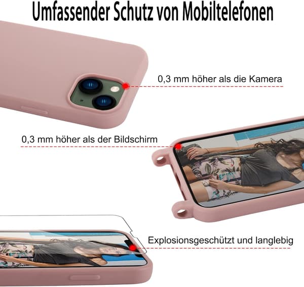 PINKET SNORET ETUI TIL IPHONE 13 PRO MAX 6,7' 2XGLAS