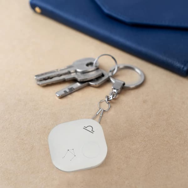 Bluetooth-objektsökare, nyckelvåg, plånbok, ryggsäck, vit