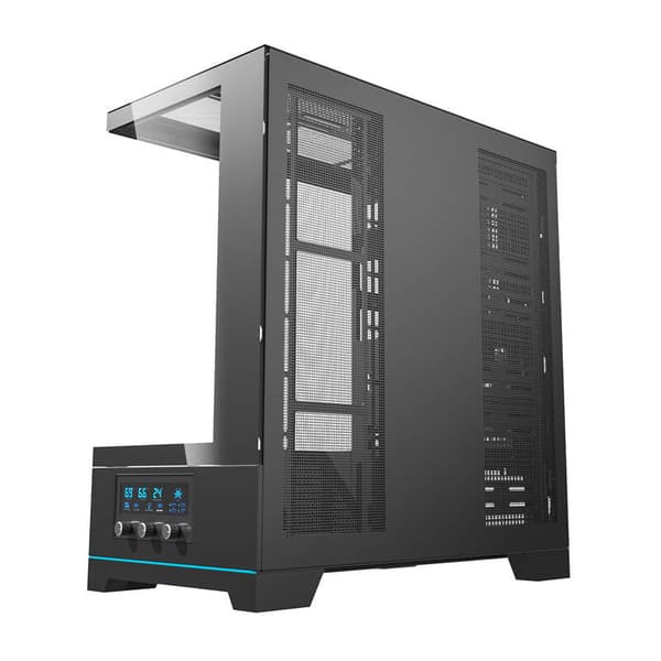 Darkflash DY451 Fläktlös datorlåda (Svart)
