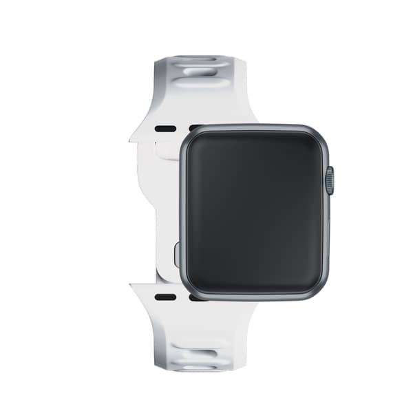 38/40/41/42 mm Hvid (lille) - 3mk Silikone Urrem til Apple