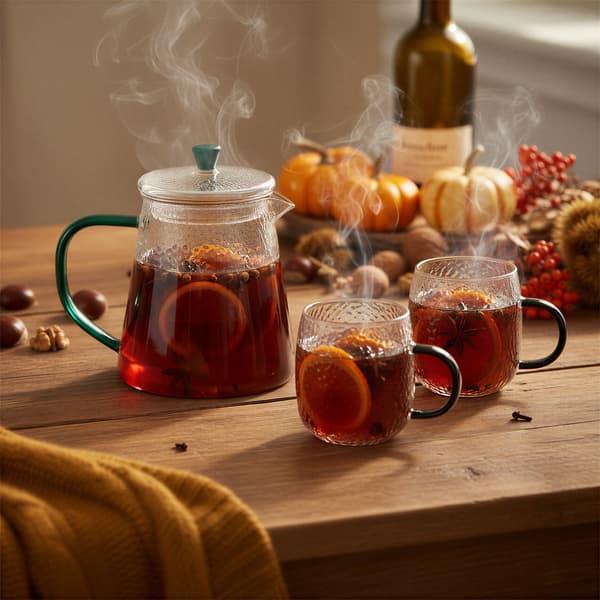 1L TEIGN + 2 GLAS 300 ML GRÖNT GLASÖRA