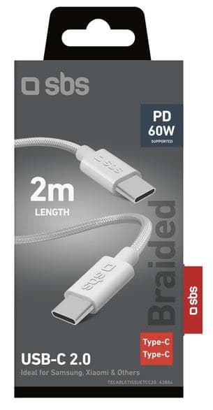 USB-C SBS-kabel 2m Grå
