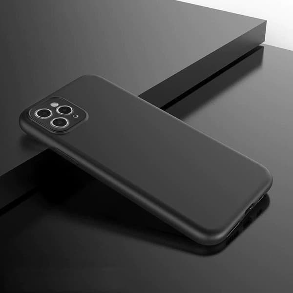 Blødt etui til Xiaomi Poco C40 – tyndt silikonecover – sort