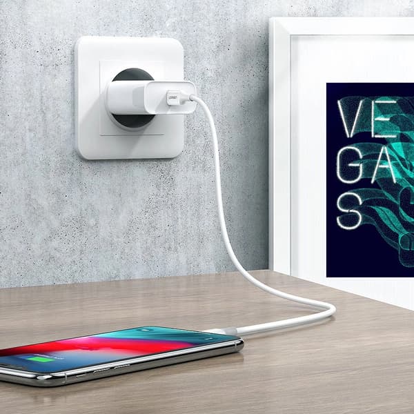 Ugreen US171 Lightning - USB-C MFi PD-kabel 20W 480Mb/s 1m - Vit