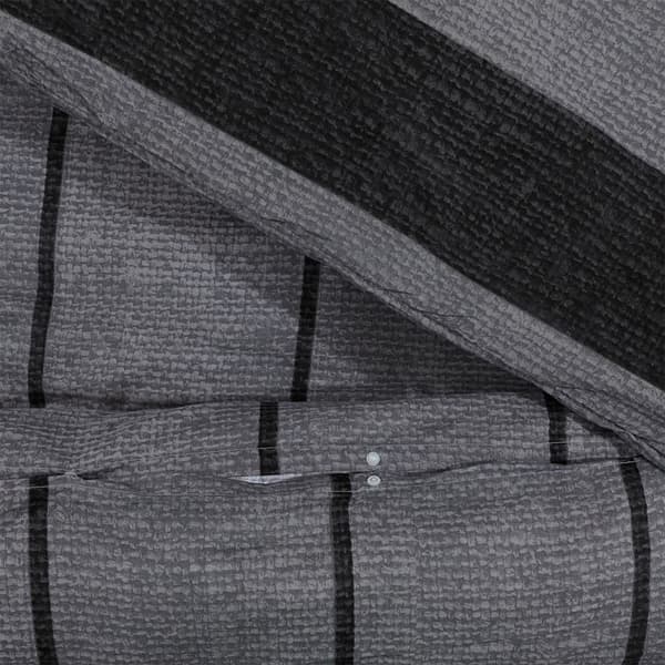 vidaXL Bäddset, Mörkgrå, 260x240 cm, Bomull