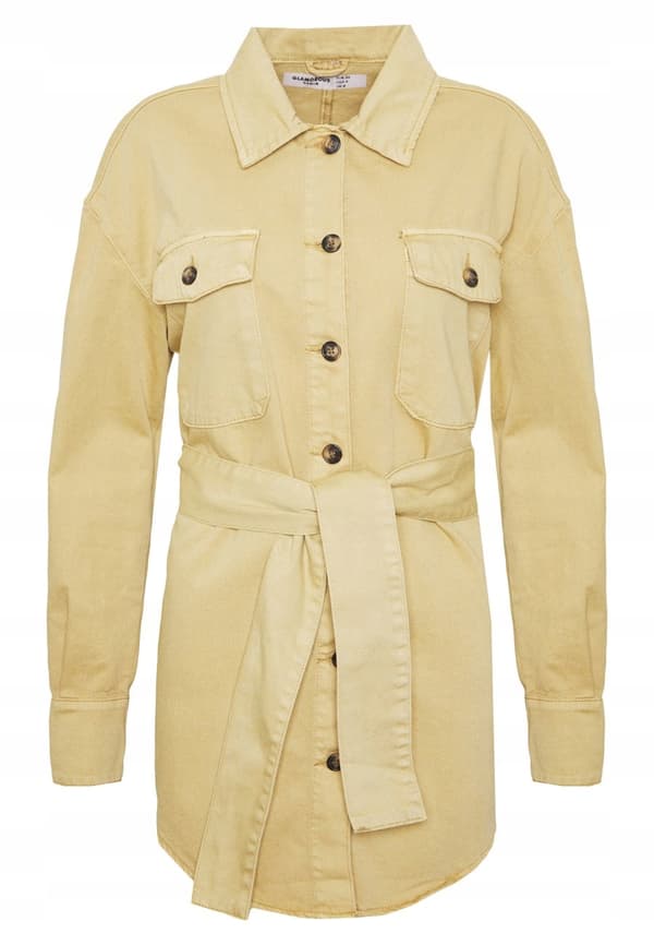 GLAMOROUS DAMJACKA MED SKÄRP BEIGE 38 W_C