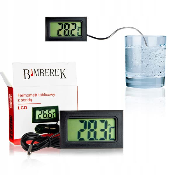 Digitalt elektronisk paneltermometer med LCD-sonde. Præcision -50 til 110