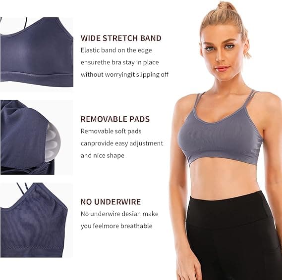 BH-TOPP SVART BLÅ L/XL 4-PACK