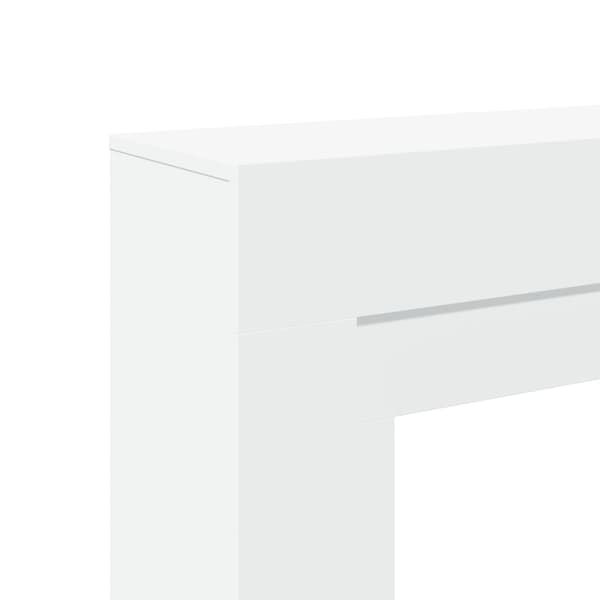 vidaXL Spismantel, vit, 100x30x87,5 cm, träbaserat material