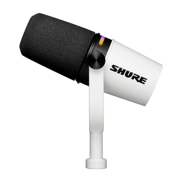 Shure MV7-W - Mikrofon XLR/USB-C Vit