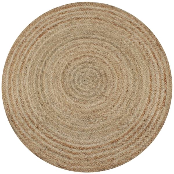 vidaXL Flätad jutematta, 150 cm, rund