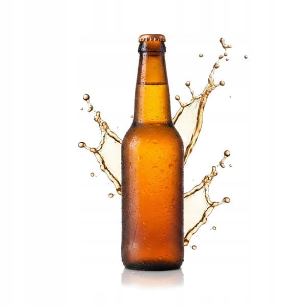 5x långhalsade glasflaskor 0,33L FÖR öl, cider, öl, mörkt glas 330ML