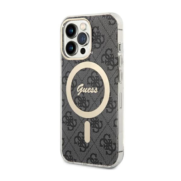 Guess 4G MagSafe - iPhone 13 Pro -kotelo (musta)