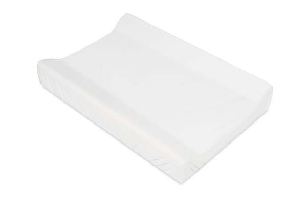 Jersey puslebordsbetræk 50x70/80 med elastikbånd hvid