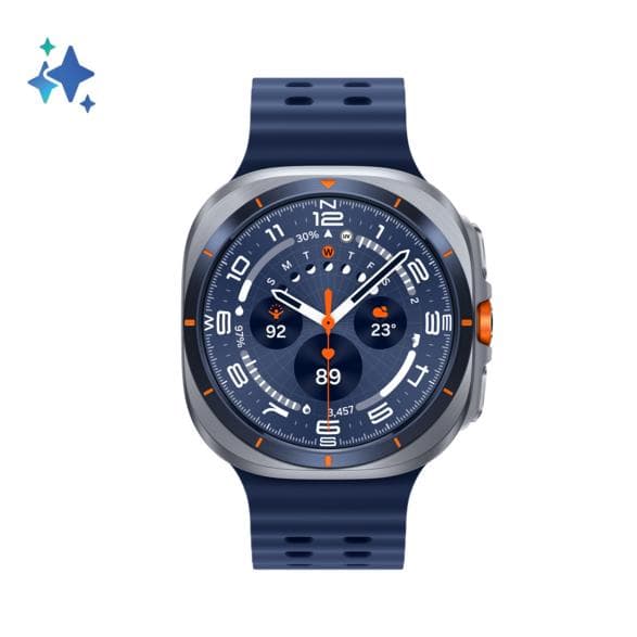 Samsung Galaxy Watch Ultra 2025 LTE 47mm titaniumblå smartklocka