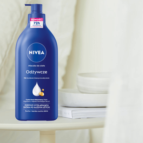 NIVEA Ravitseva vartaloemulsio 625 ml pumpulla