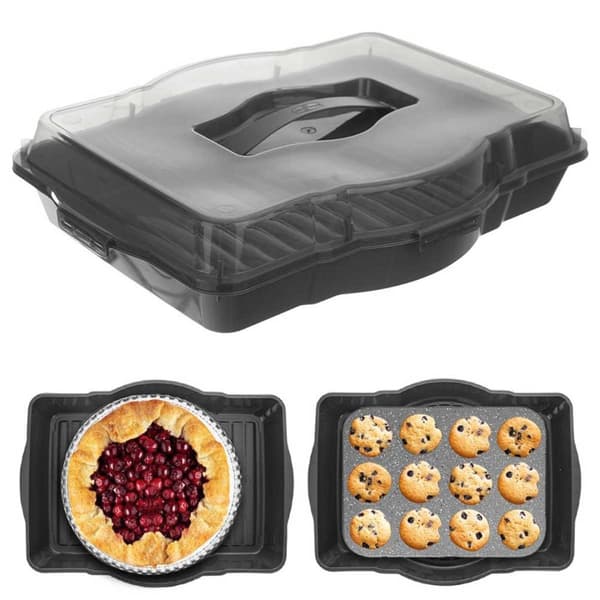 REKTANGULÄR KAK- OCH SNACKBEHÅLLARE 45x35cm 154033