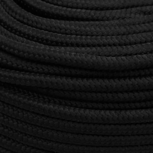 vidaXL Työköysi, musta, 10 mm, 100 m, polyesteri