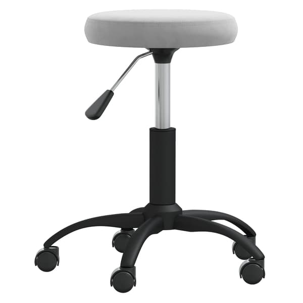 vidaXL Massagepall klädd i sammet ljusgrå