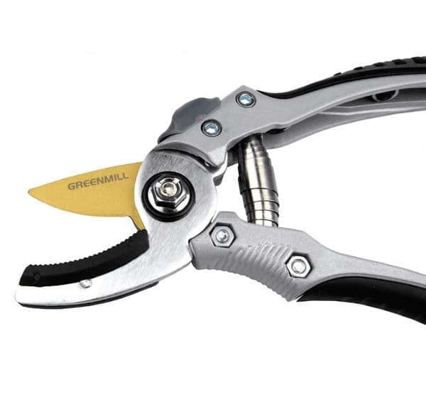 Handbeskärare med städ, 20 cm, titanblad