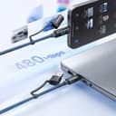 MCDODO USB-C-KABEL USB 4-I-1 SNABBLADDNING FÖR IPHONE LIGHTNING PD 60W 1M