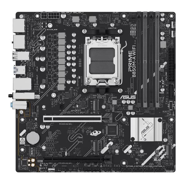 ASUS PRIME B850M-A WIFI -emolevy, Micro ATX, AM5